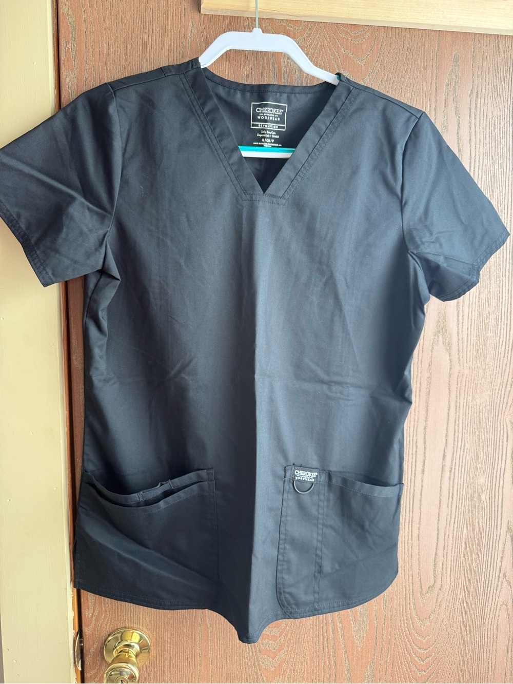 Cherokee Black Scrub Top